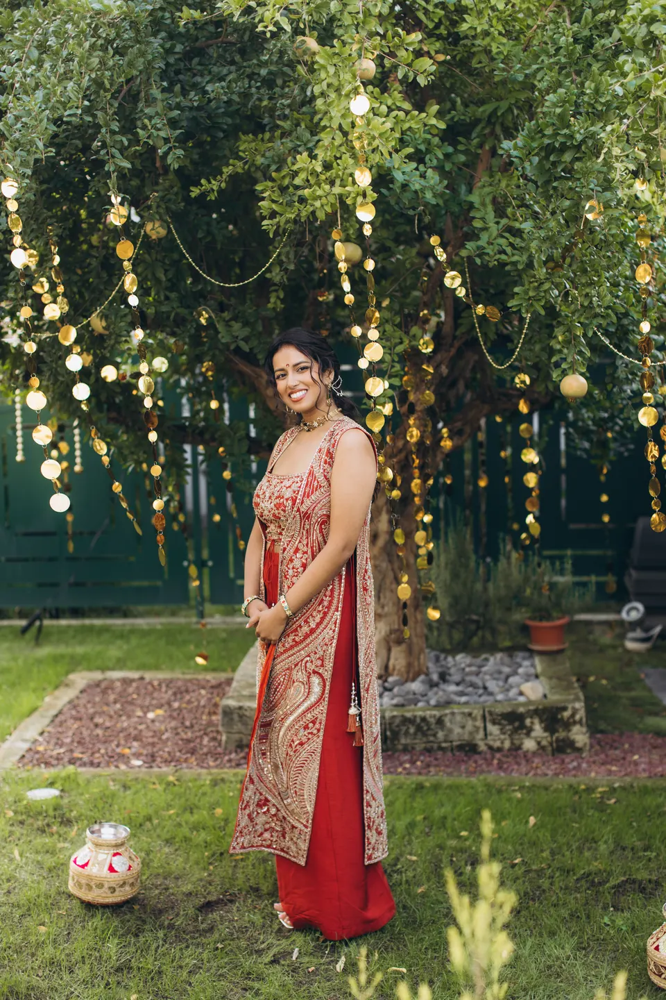 Sara and Leo at the mehndi.