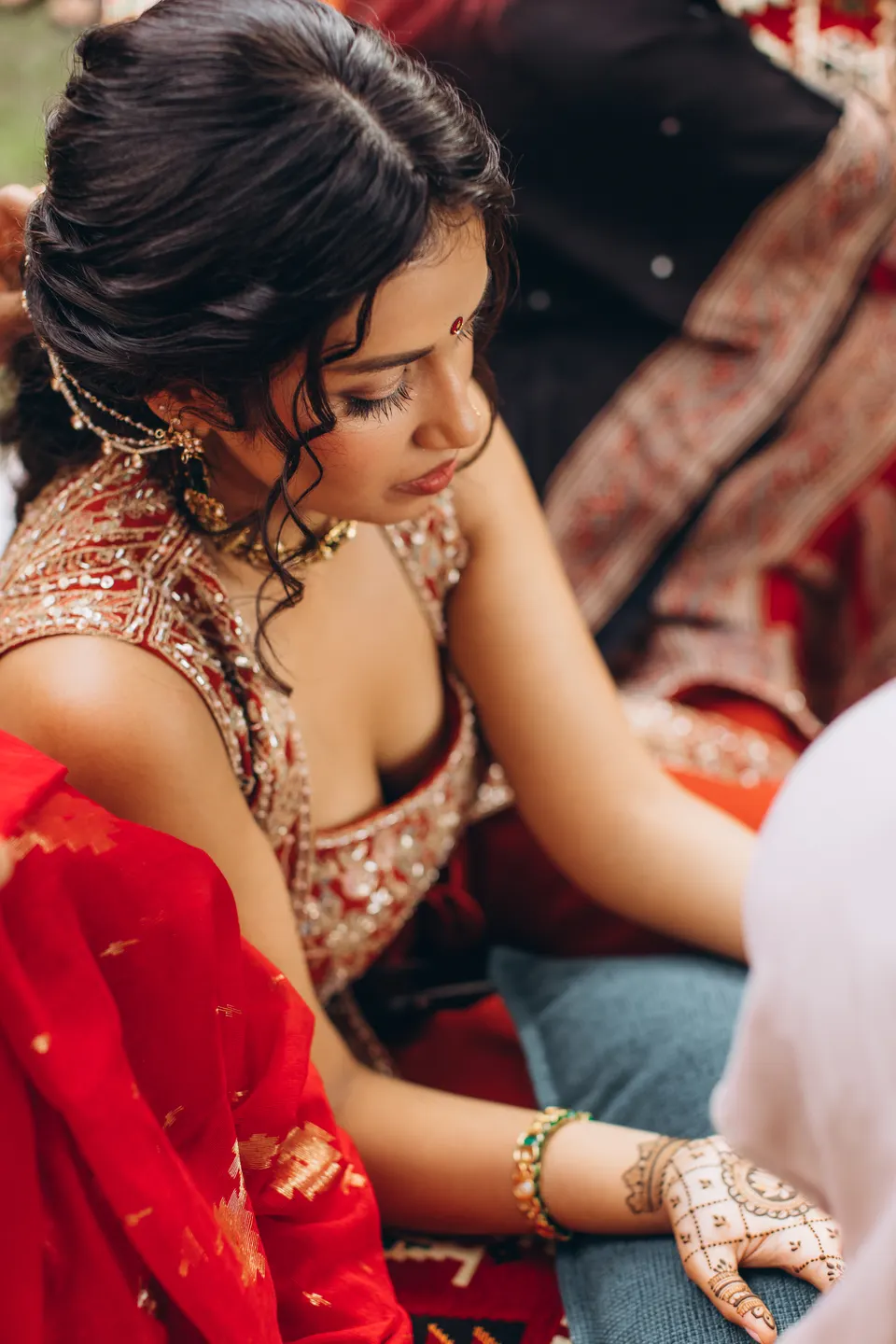 Sara and Leo at the mehndi.