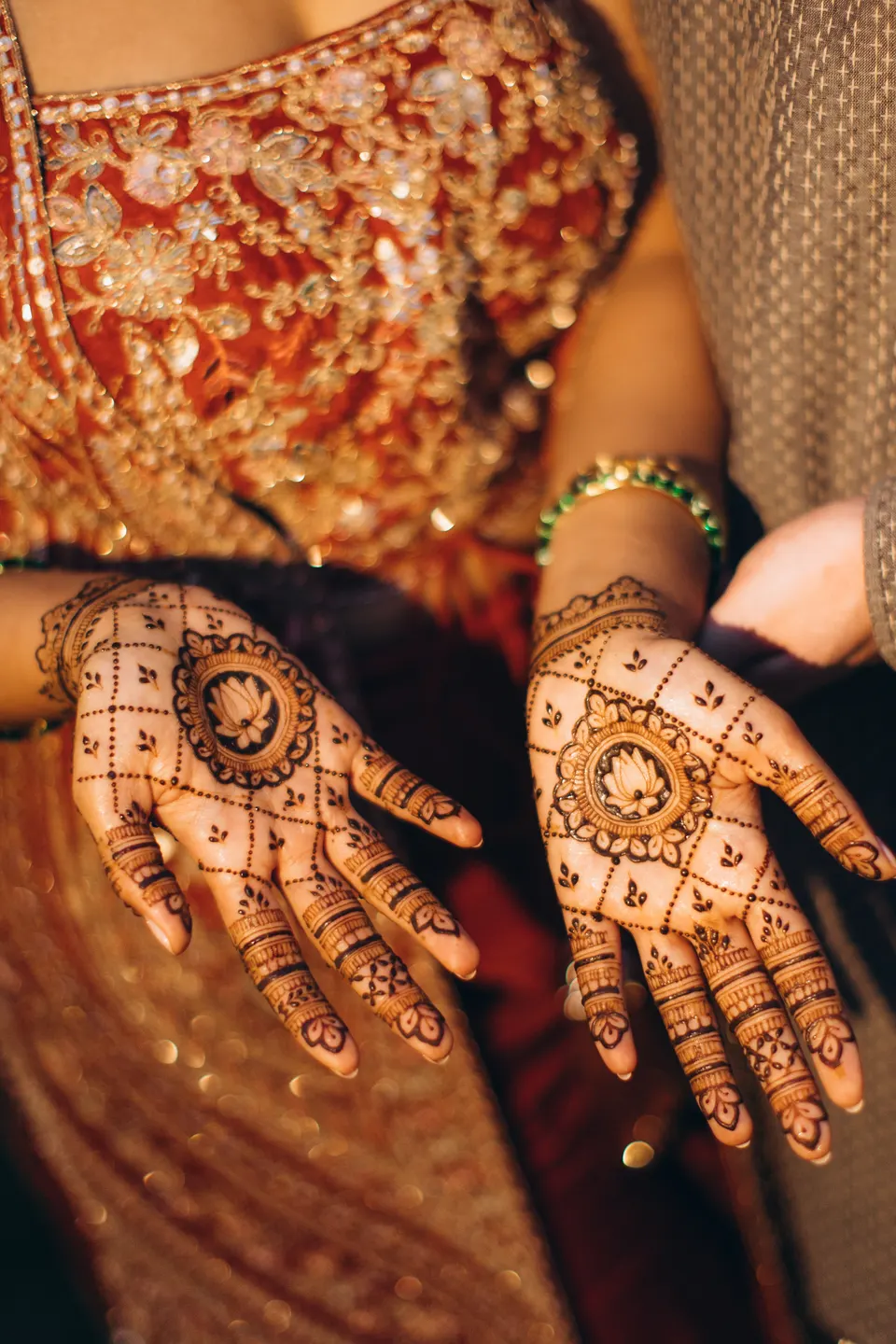 Sara and Leo at the mehndi.
