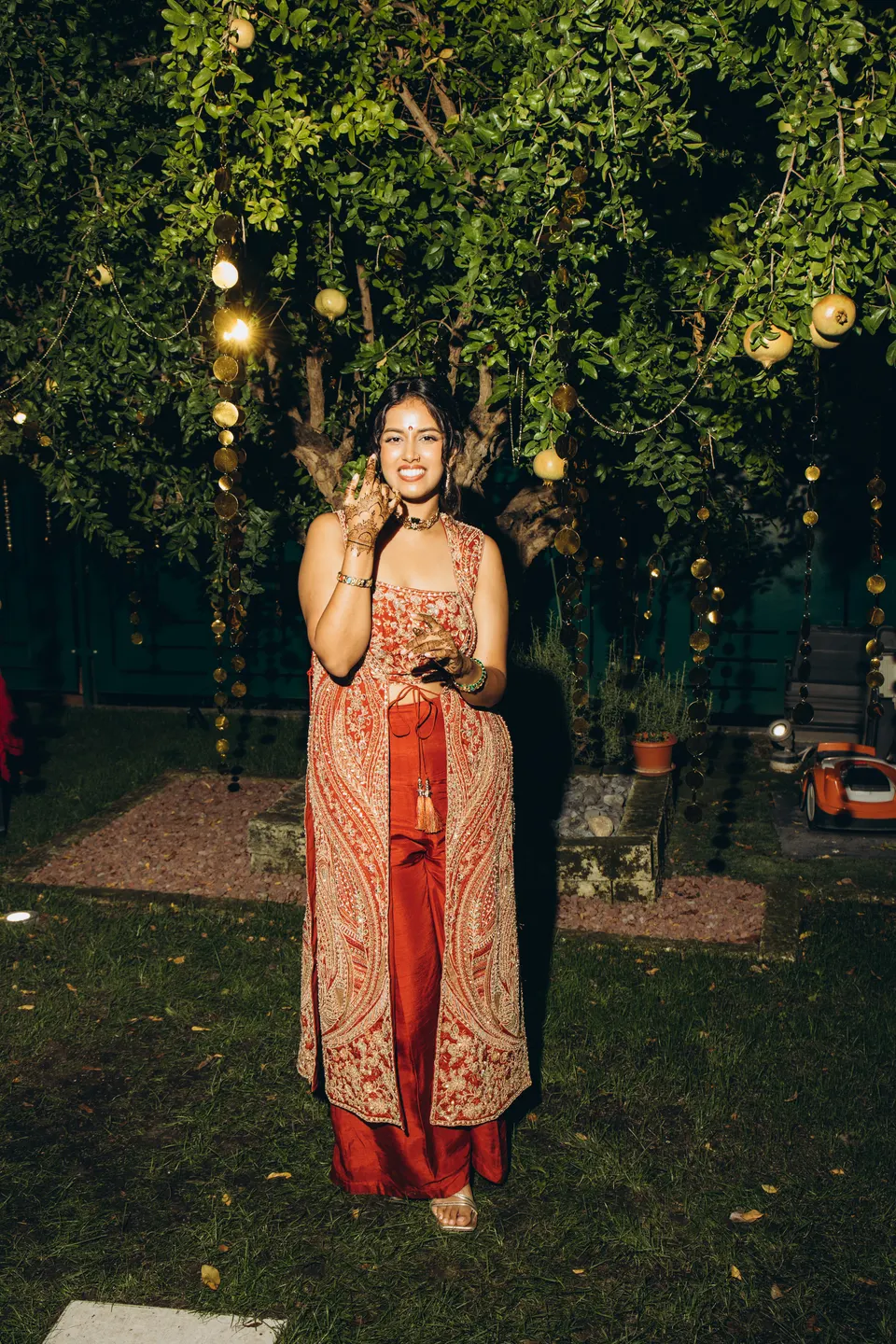 Sara and Leo at the mehndi.